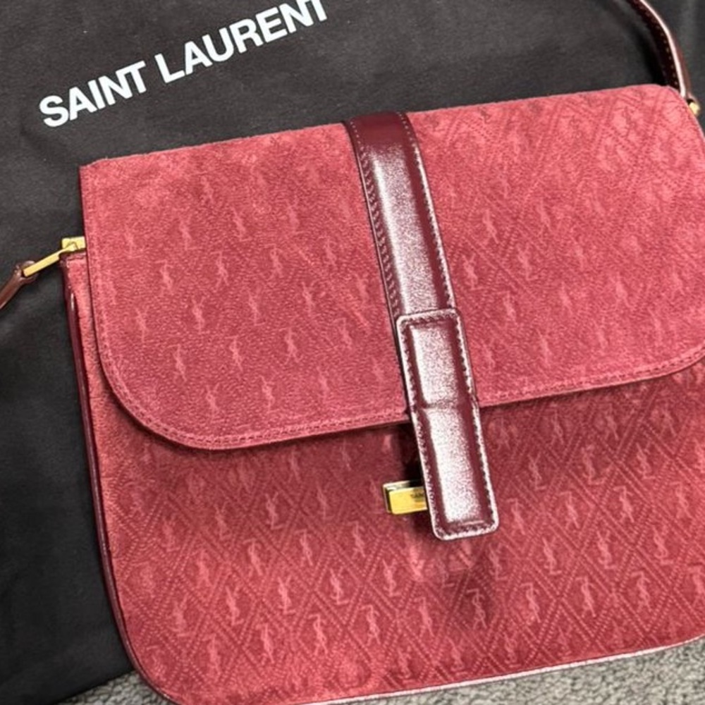 Saint Laurent Deep Red Crossbody Bag